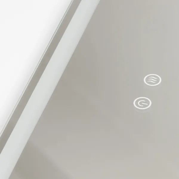 Brilagi - stmievateľné LED kúpeľňové vyhrievané zrkadlo s podsvietením BELLA LED/19W/230V 60x90 cm IP44