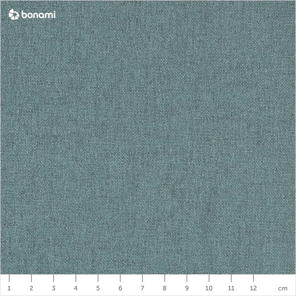 Sivomodrá čalúnená dvojlôžková posteľ s úložným priestorom s roštom 140x200 cm Mattis – Meise Möbel