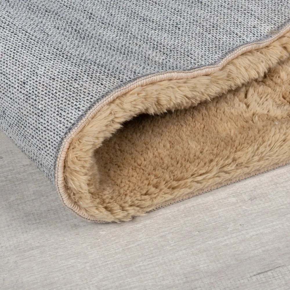 Hnedá syntetická kožušina 160x230 cm Faroe Wool Look Fur – Flair Rugs