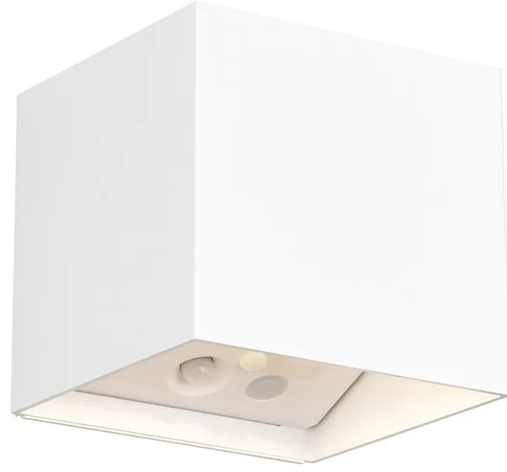 LED nástenné vonkajšie svietidlo so senzorom pohybu na USB (výška 10 cm) Genie – Reality