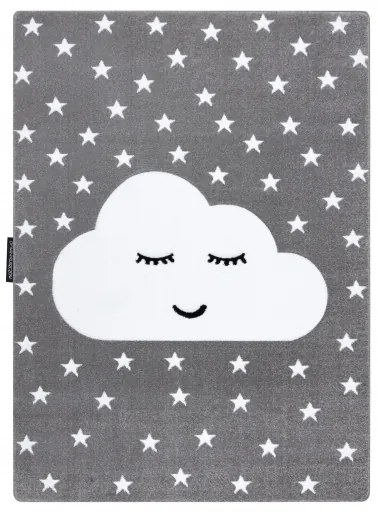 Koberec PETIT MRÁČIK, HVIEZDY, sivý