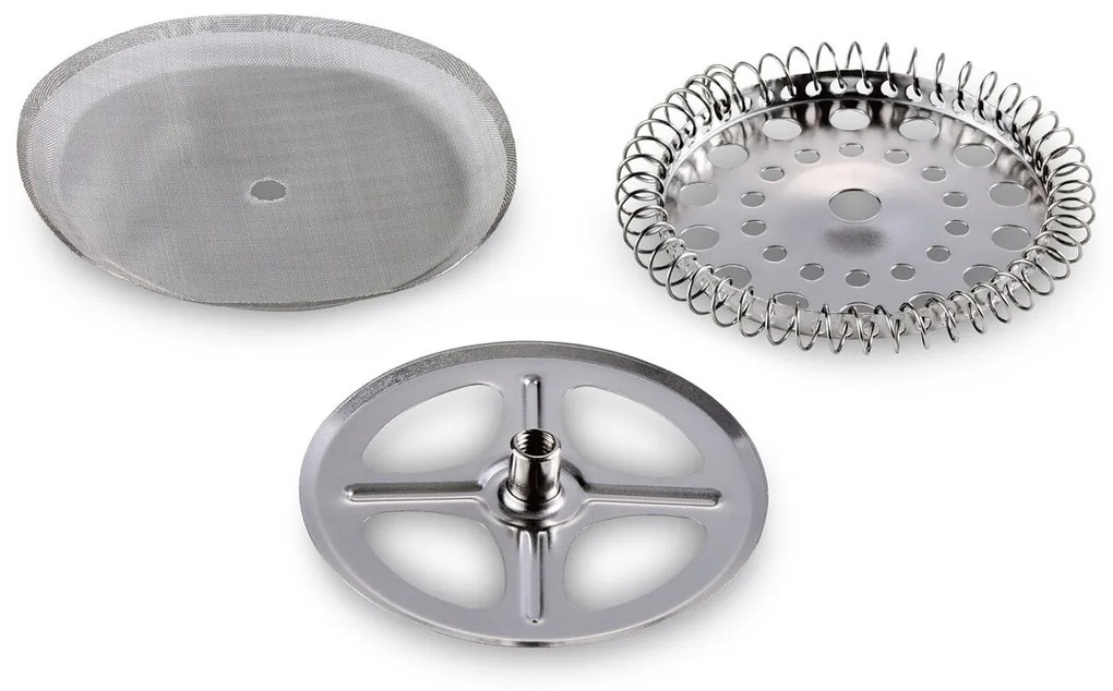 Kanvica french press 300 ml, 2 šálky, strieborná