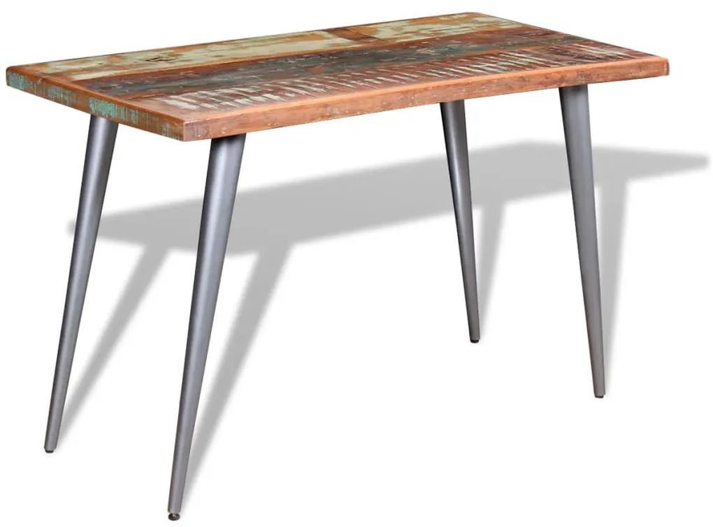 vidaXL Jedálenský stôl z recyklovaného dreva, 120x60x76 cm