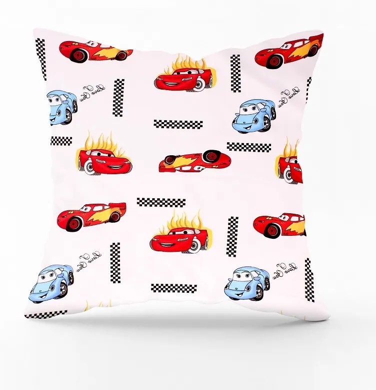 Obliečka na vankúš Cars Veľkost obliečok: 45 x 35 cm, Zapínanie: Zips