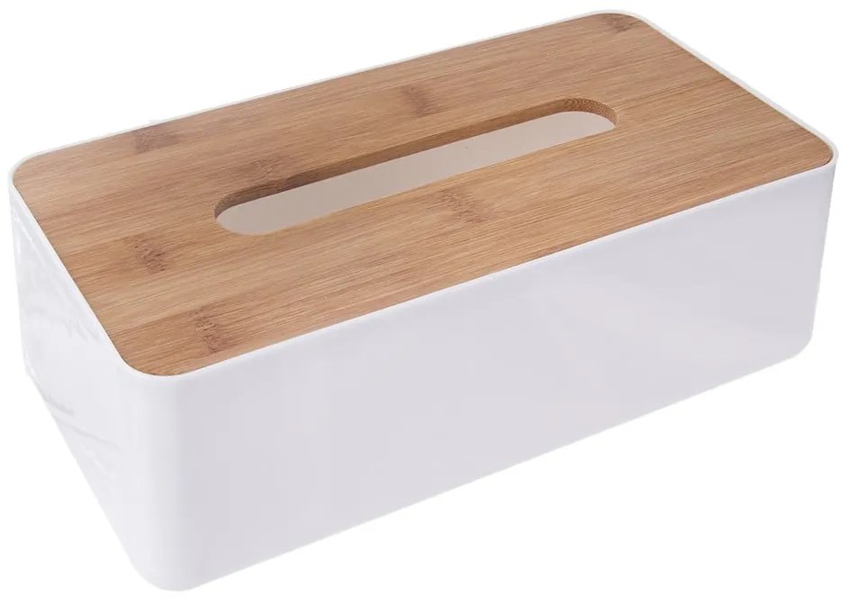Plastový/bambusový box na vreckovky Whitney – Orion