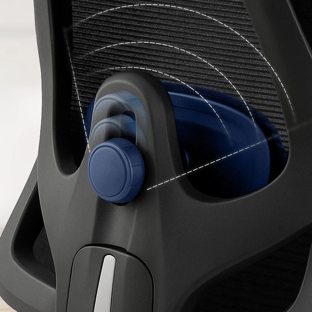 Kancelárska stolička Elisha - čierna