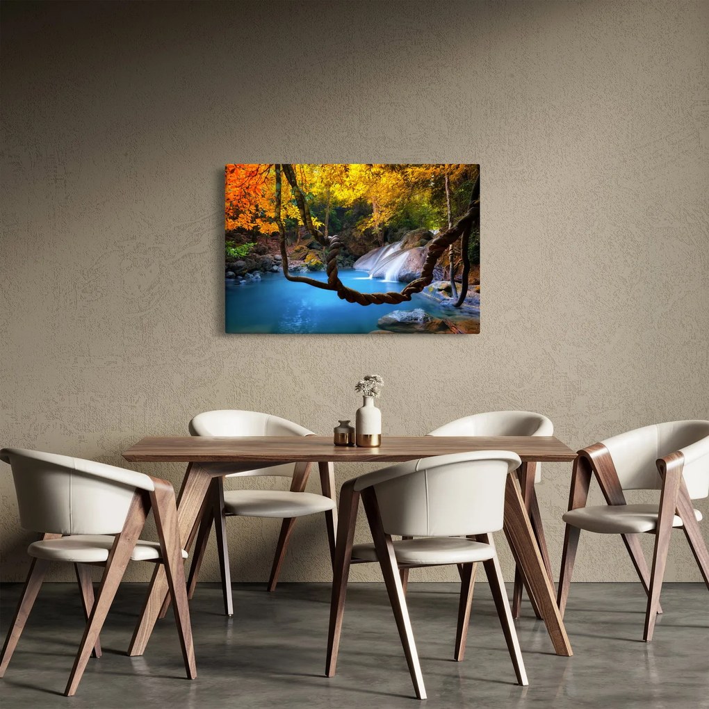 Obraz - Vodopády v Ázii (90x60 cm)