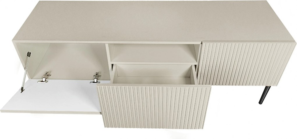 TV stolík Nicole 150 cm - kašmírová / čierna