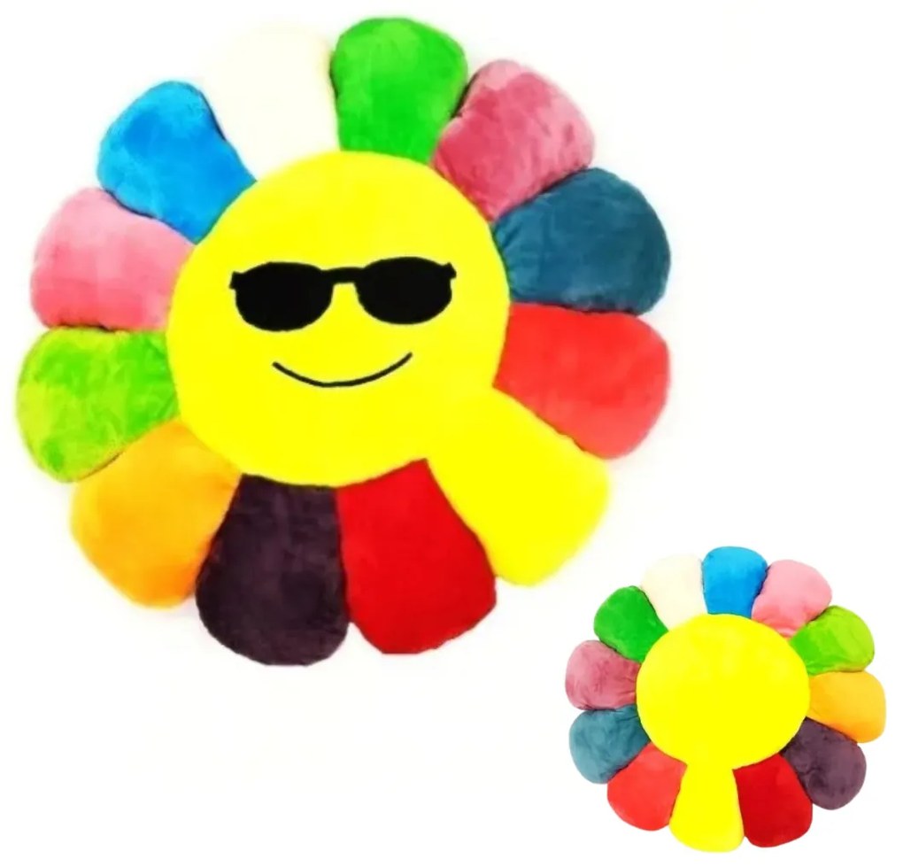 4D mikroplyšový detský vankúšik Slniečko