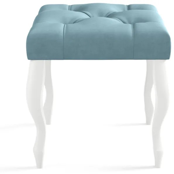 Taburet CARMELA, 40x46x40, trinity 02/biela