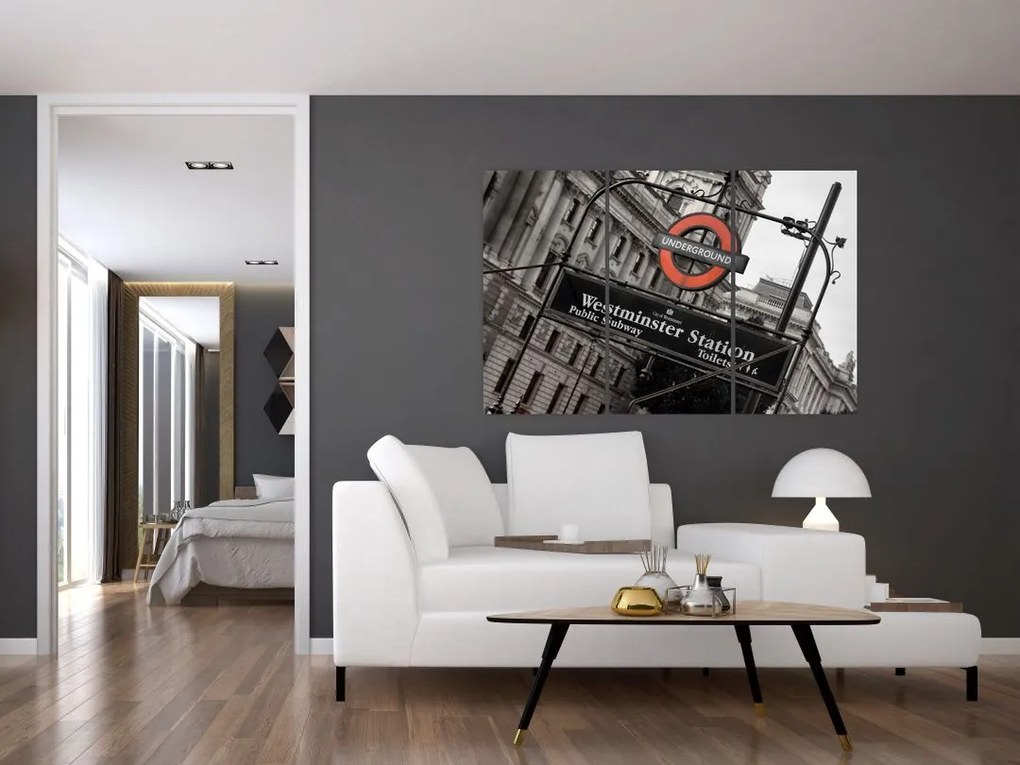 Stanica londýnskeho metra - obraz