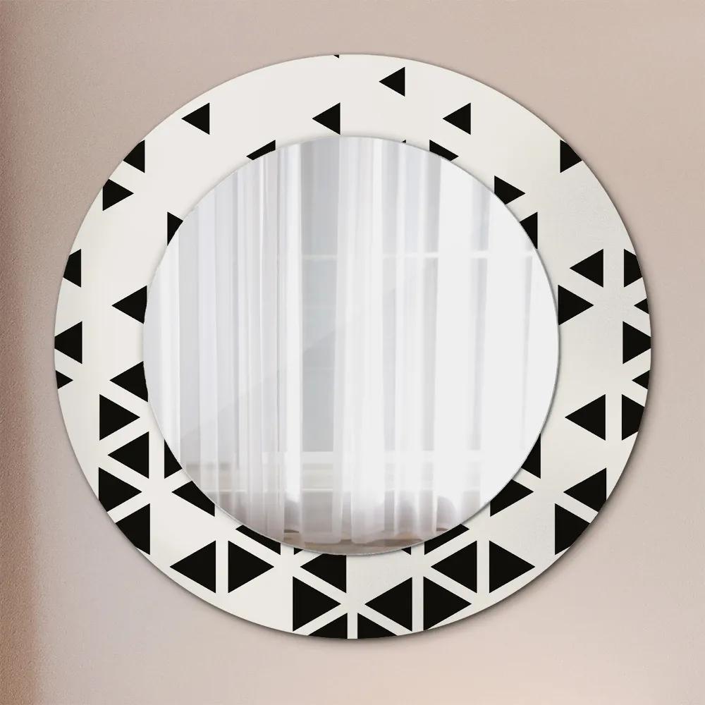 Abstraktný geometrický Okrúhle dekoračné zrkadlo