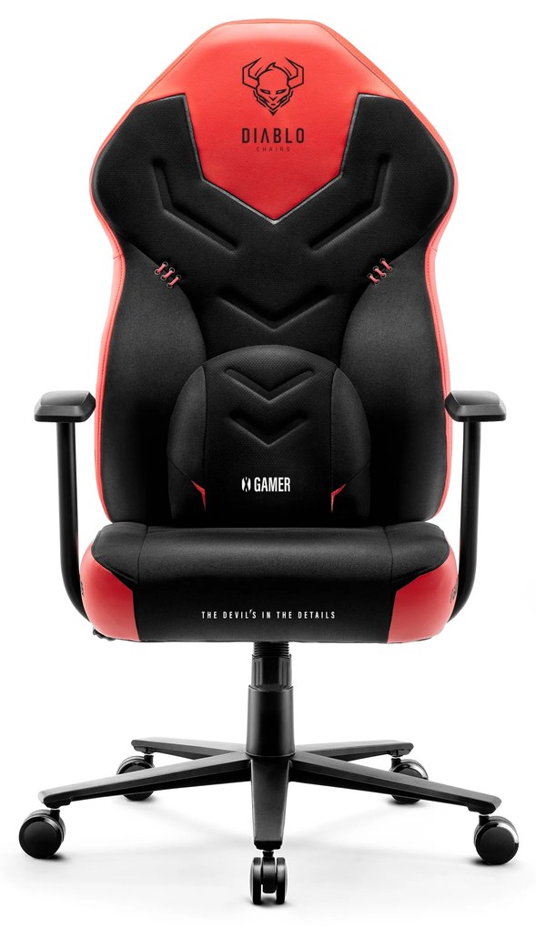 Herné kreslo Diablo X-Gamer 2.0 Normal Size, čierno-červené