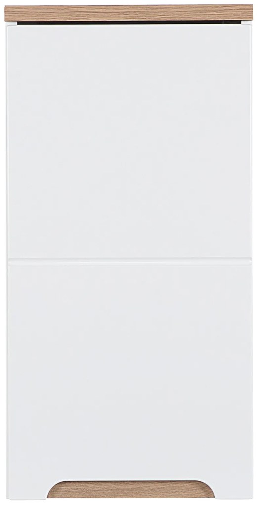 Kúpeľňová závesná skrinka BALI biela - nízka vrchný