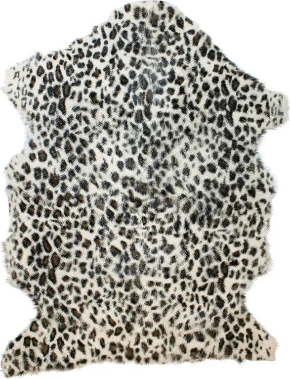 Koberec kozej kože leopard hnedý (capra aegagrus hircus) - 60 * 90 * 2cm