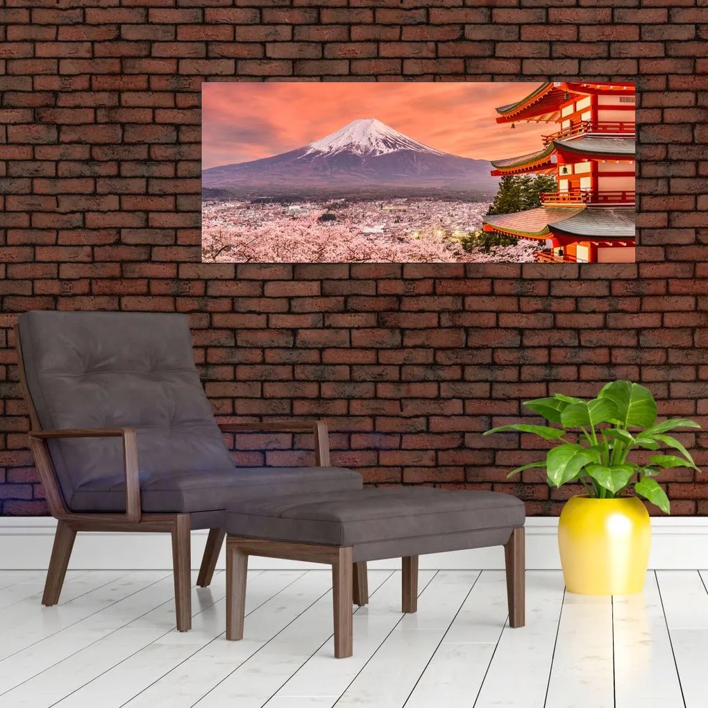 Obraz - Fujiyoshida, Japonsko (120x50 cm)