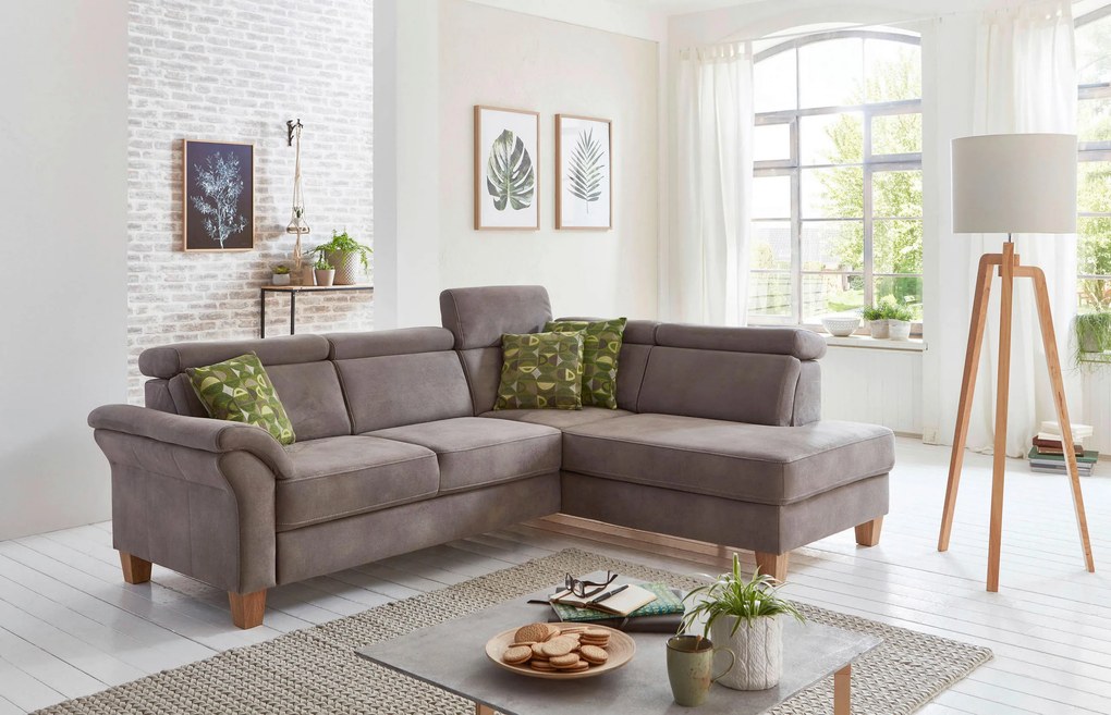 XXXLutz ROHOVÁ SEDAČKA, textil, hnedá Sit & More - Sedačky - 000144005209