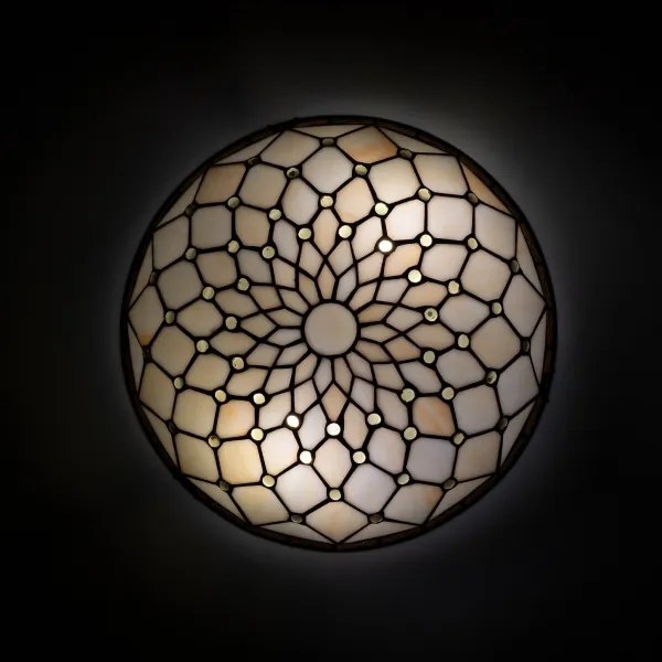 BRILAGI - Tiffany vitrážové stropné svietidlo IVORY 2xE27/60W/230V pr. 40 cm