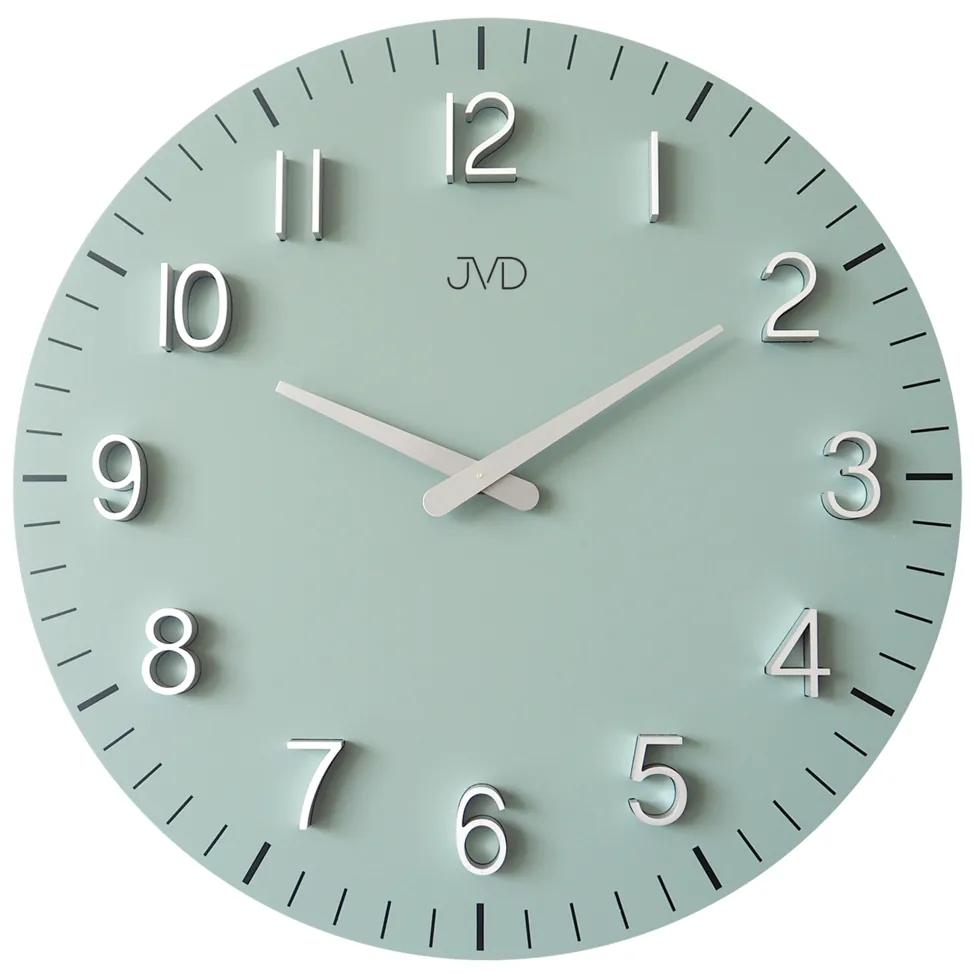 Dizajnové nástenné hodiny JVD HC404.2 mint