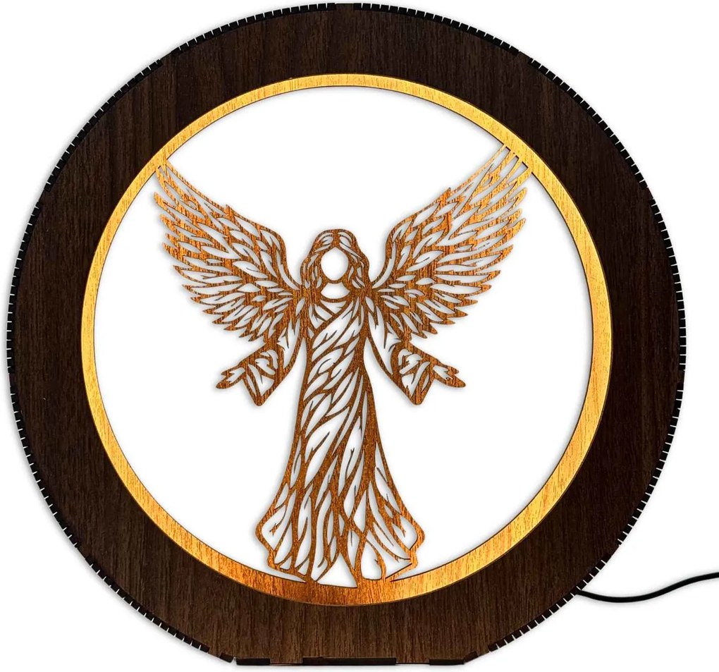 LED lampa Anjel svetla – Moderná dekorácia s podsvietením | RAFAELL: HDF - Dub Sonoma 20 cm 4776-115024 LED0595