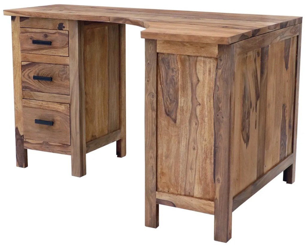 furniture-nabytek.cz - Rohový psací stůl masiv z palisandru 130x76x85