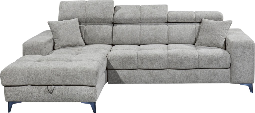 XXXLutz ROHOVÁ SEDAČKA, textil, svetlosivá MID.YOU - Sedačky - 002220047409