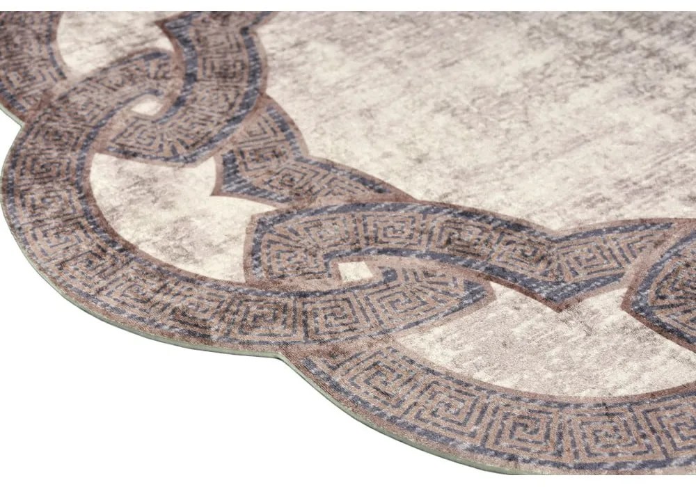 Béžový okrúhly koberec ø 160 cm - Vitaus