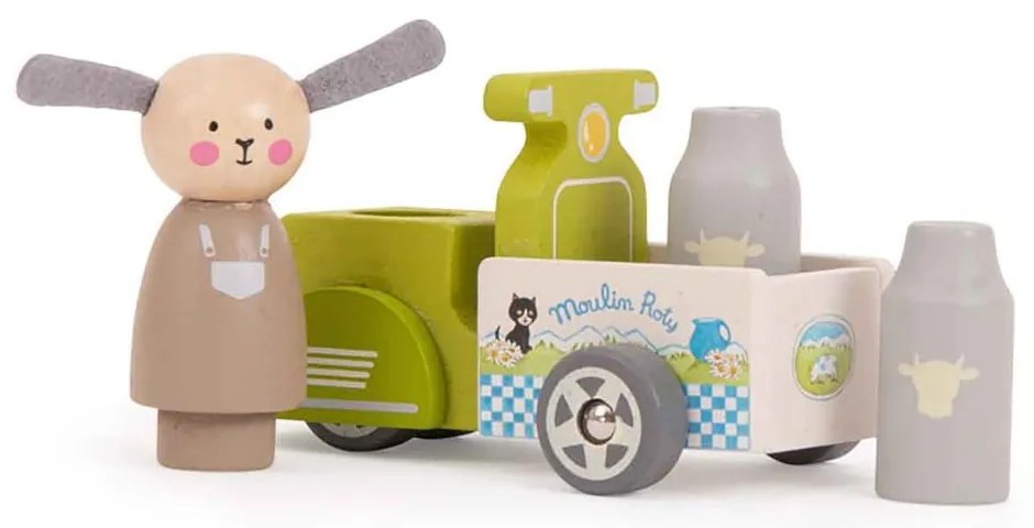 Drevená hračka Milk Delivery – Moulin Roty