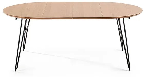 Rozkladací jedálenský stôl vanoc 120 (200) x 120 cm prírodný MUZZA