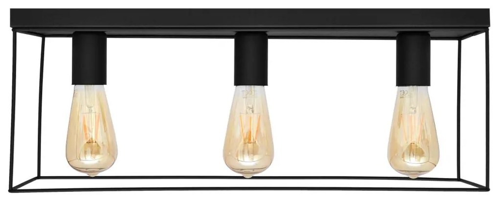 Stropné svietidlo FINN 3xE27/15W/230V čierna