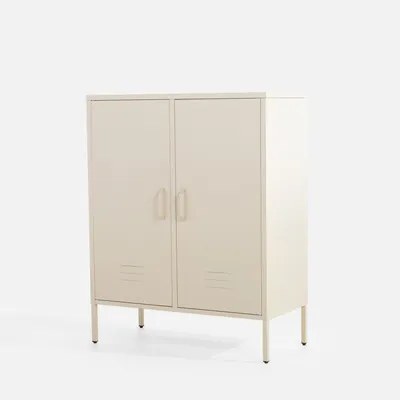 Kovová komoda BLISFUL mandľová béžová