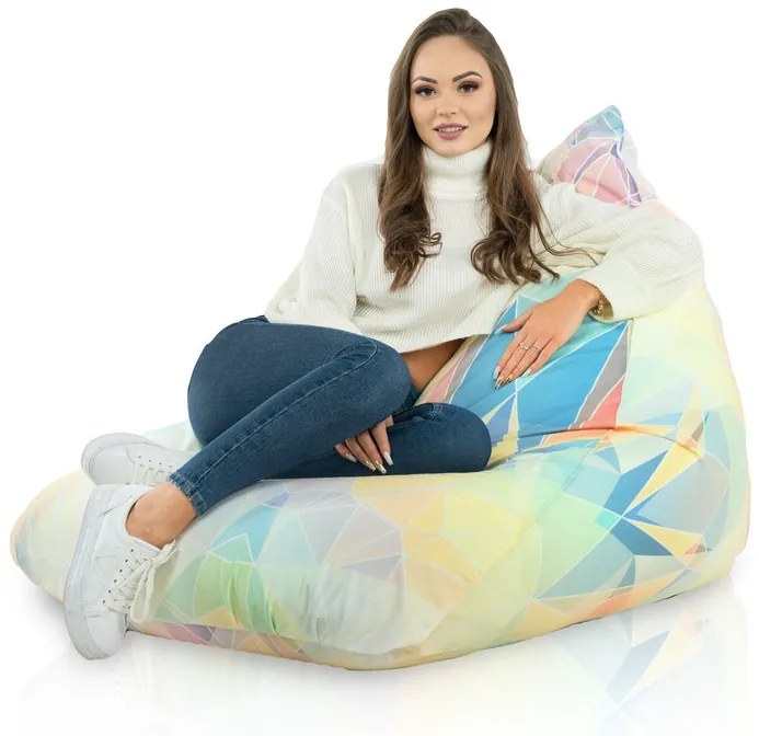 INTERMEDIC SK Sedací vak Bermudy Design Pastel Abstract