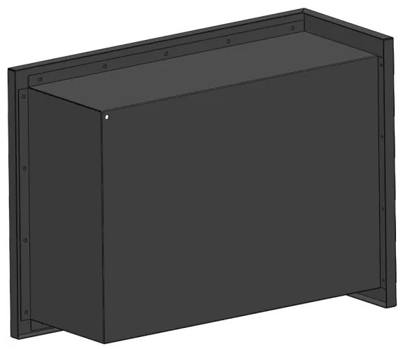 InFire - Rohový BIO krb 45x60 cm 3kW čierna