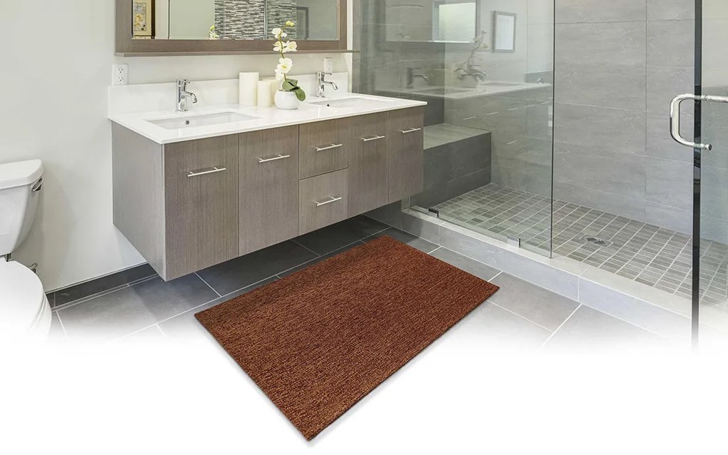 Protišmykový ručne tkaný behúň Laos 218X, 120x160, hnedá, chodba / predsieň, Oriental Weavers