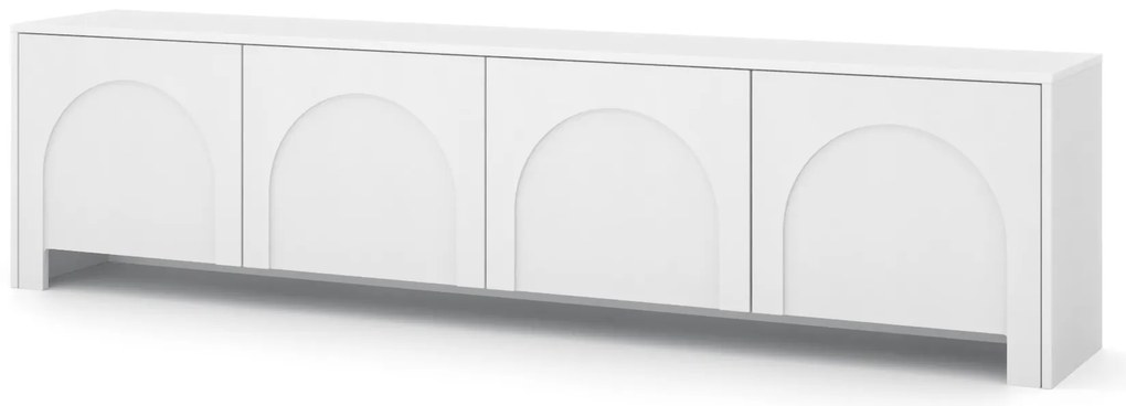 TV stolík Arco 204 cm biely