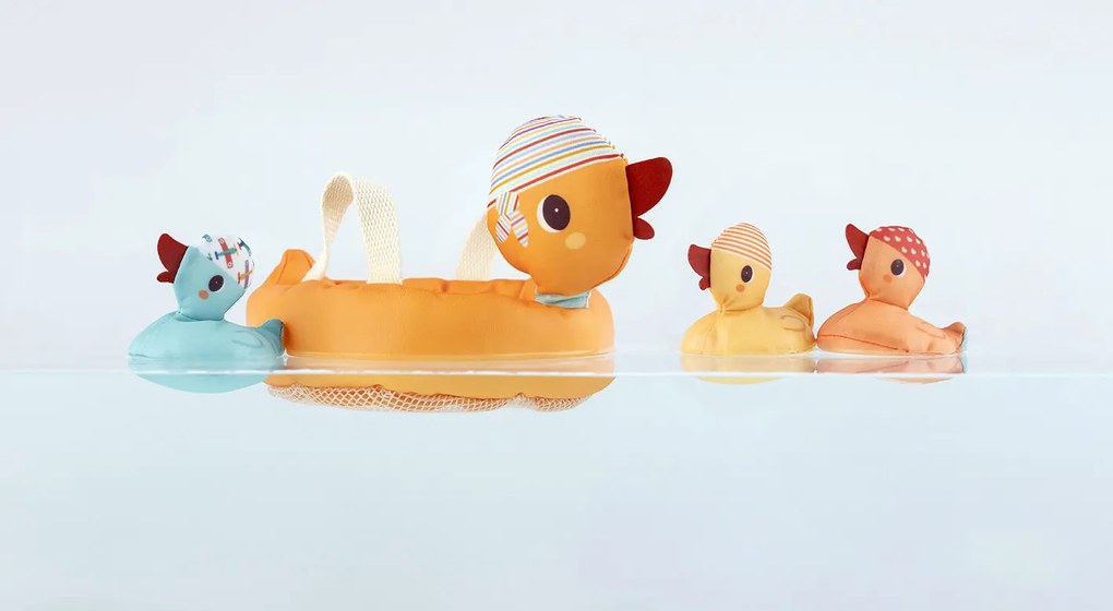 Lilliputiens - plávajúca hračka - mama kačka a kačičky