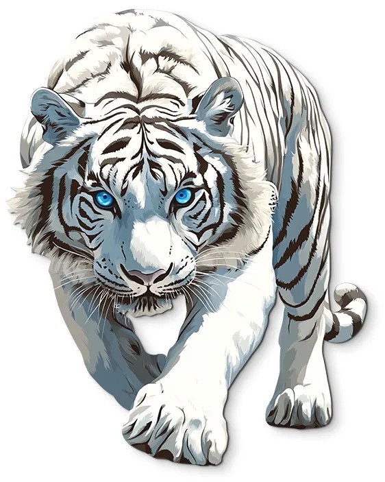 drevko | Obraz Biely tiger 60 x 475 cm