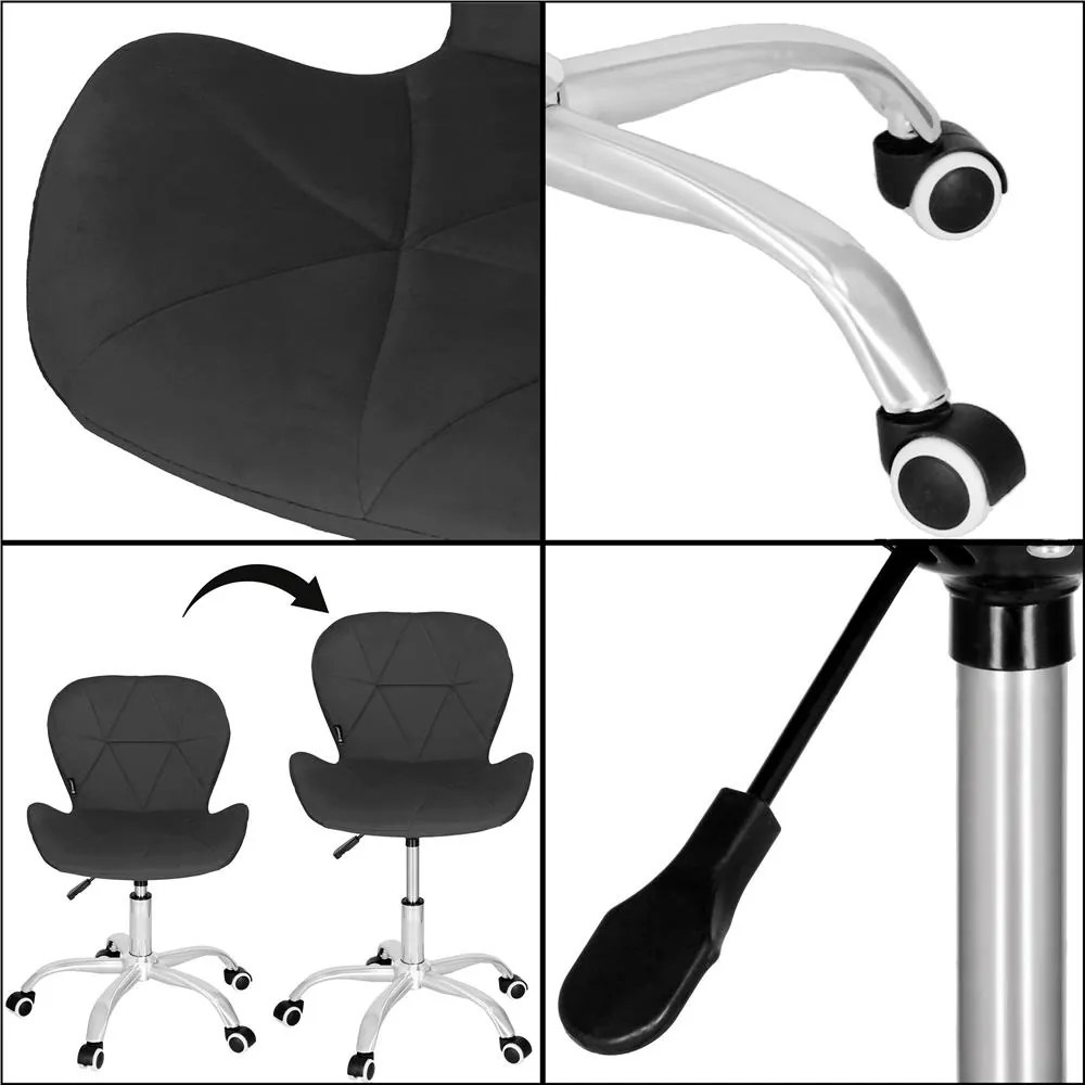 Springos kancelárska stolička – otočná stolička na kolieskach pre prácu a štúdium Farba: sivá