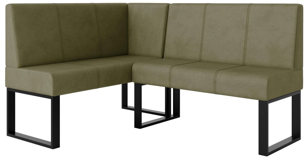 Rohová lavica Bernio 140x200 (olivová) (L). Akcia -20%. Vlastná spoľahlivá doprava až k Vám domov. 1129868