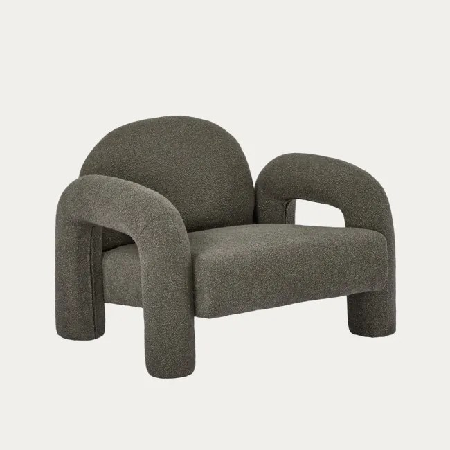 Kreslo SEDIA TEDDY BOUCLÉ hnedé 778155