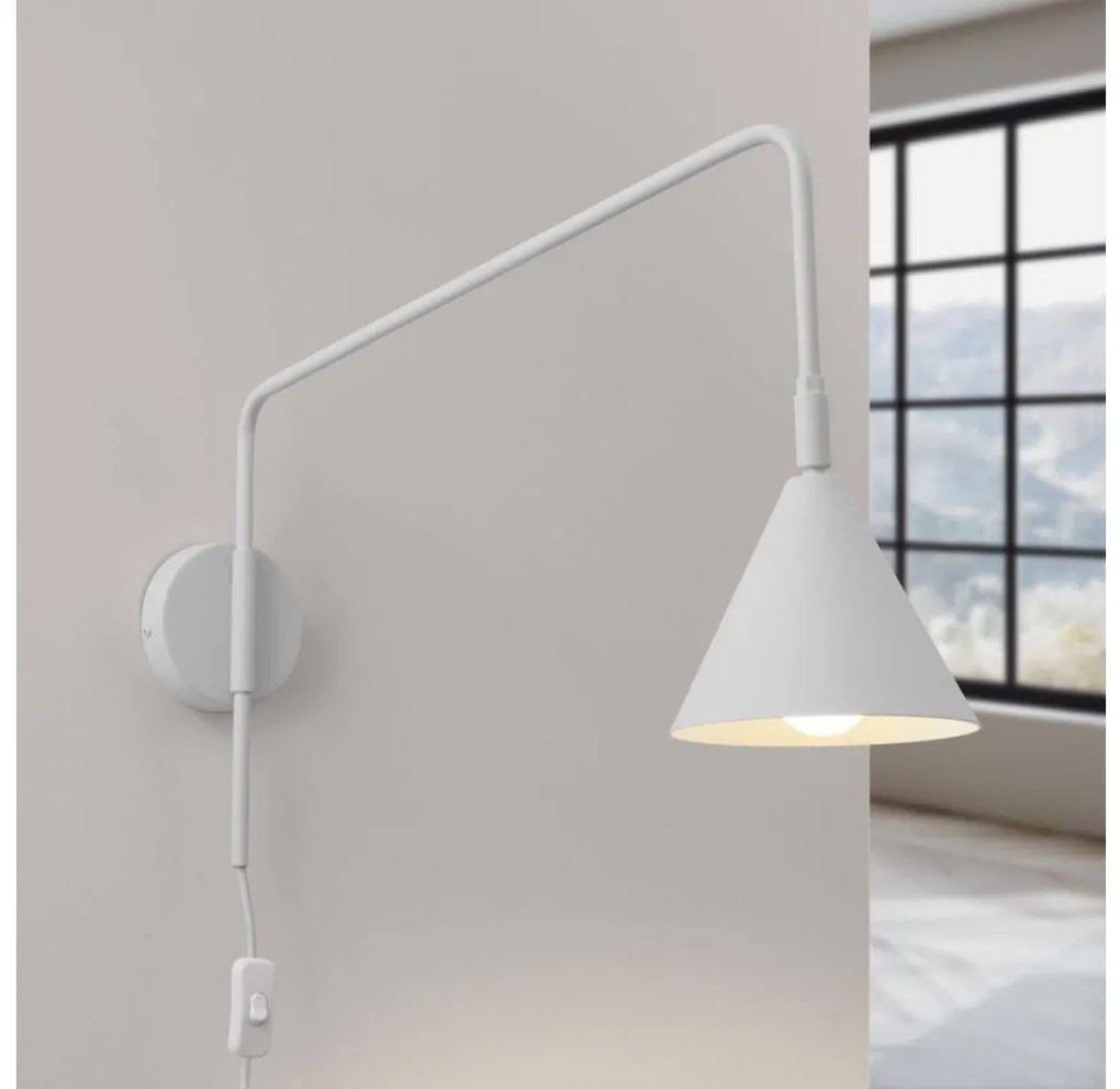 Sollux SL.1696 - Nástenná lampa NOX 1xE14/10W/230V biela