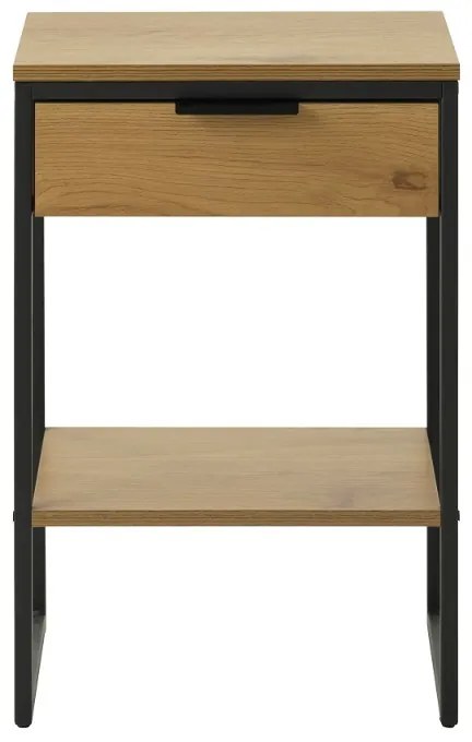 Dizajnový odkladací stolík Valenzuela 40 cm vzor dub