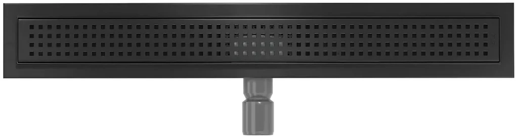 Odtokový sprchovací žľab SQUARES BLACK - čierny