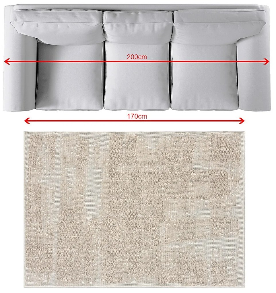 Koberec Abstract Beige II 120x170 cm