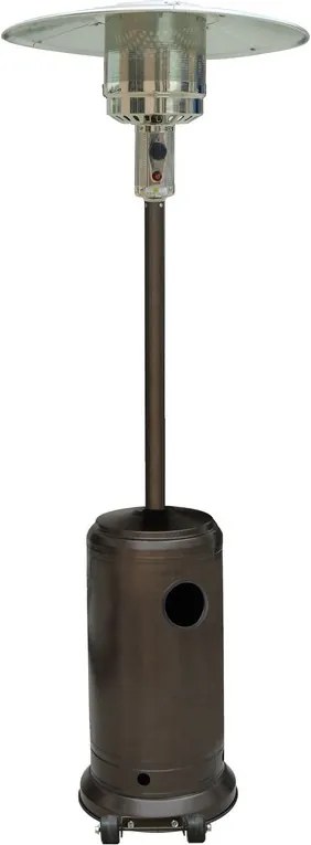 Plynový terasový ohrievač s regulátorom a ochranným obalom, bronzová
