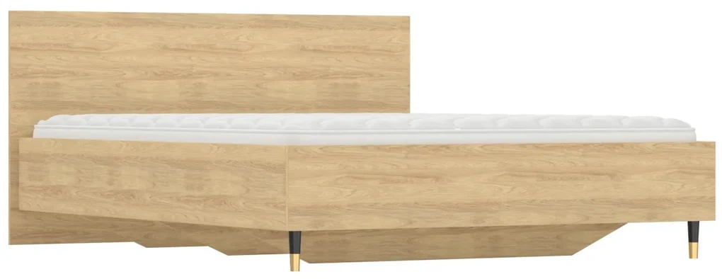 Posteľ LUX 160x200 dub hickory