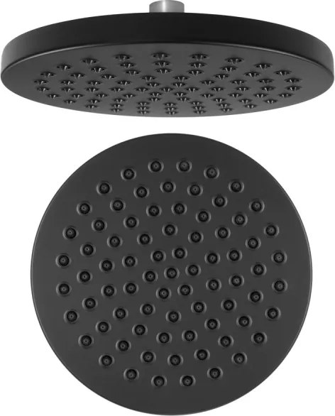 Aqualine - Hlavová sprcha pr. 20 cm matná čierna