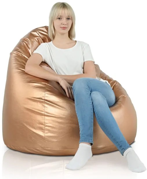 Sedací vak SAKO - medený ekokoža