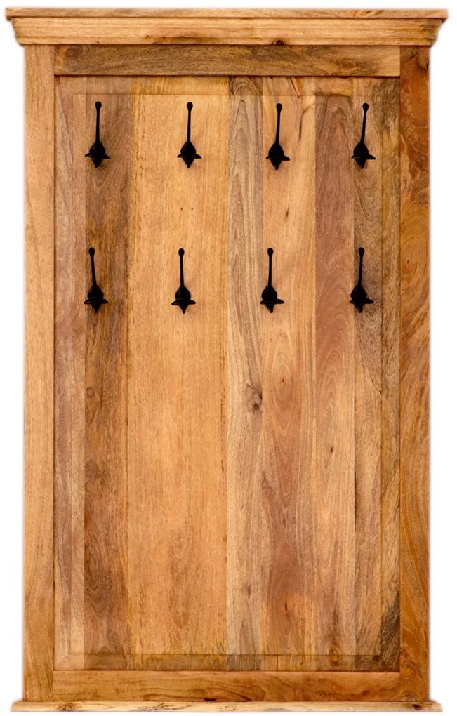 furniture-nabytek.cz - Vešiak Guru s 8 háčikmi 90x140x2,5 z masívu mango