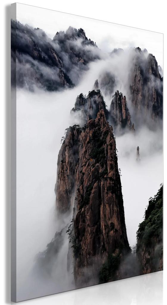 Artgeist Obraz - Rocks in the Clouds (1 Part) Vertical Veľkosť: 20x30, Verzia: Na talianskom plátne